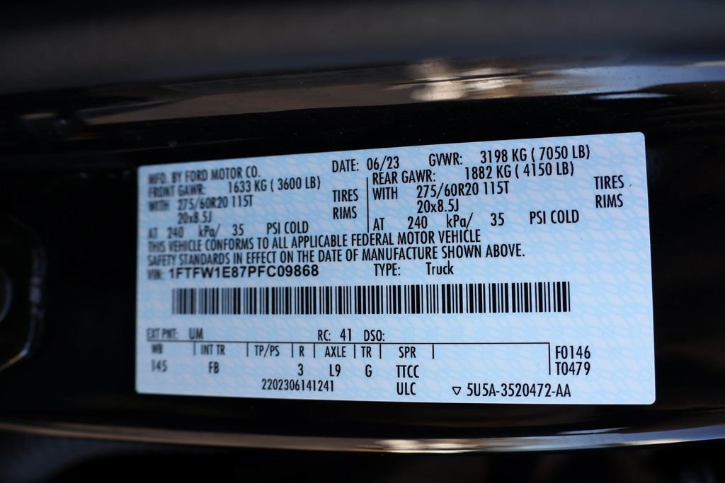 Used 2023 Ford F150 XLT w/ Equipment Group 302A High image 44