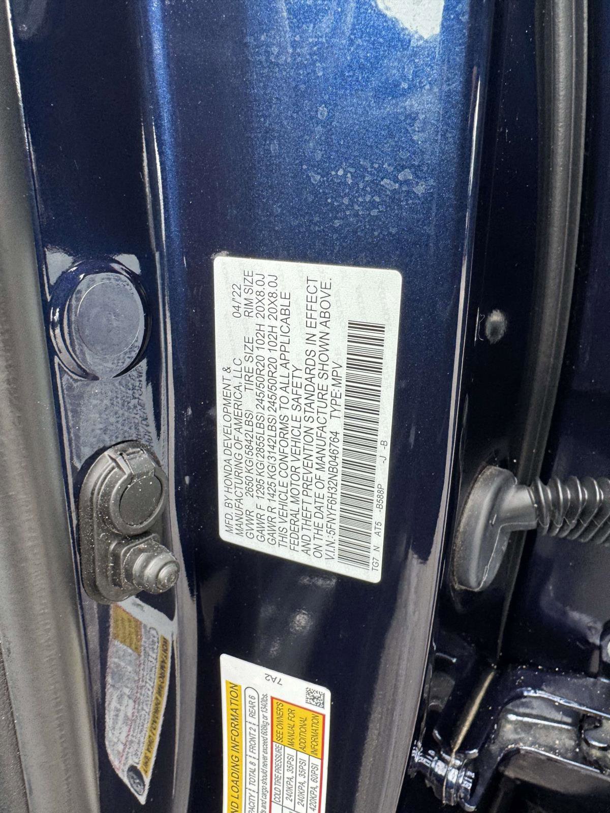 Used 2022 Honda Pilot Sport image 15