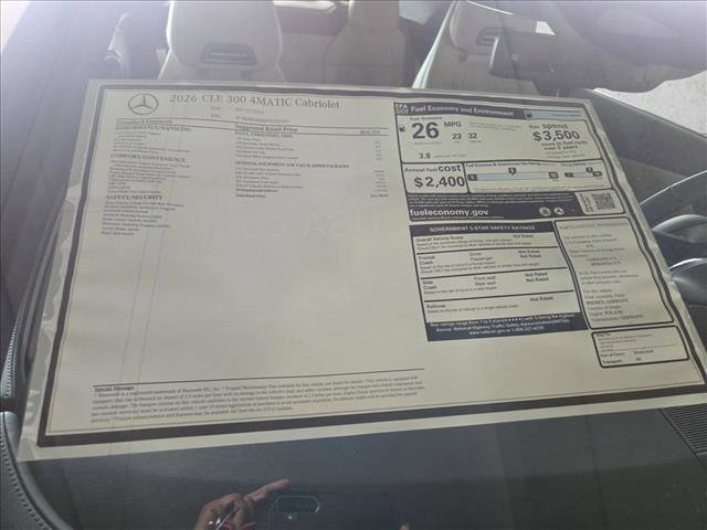 New 2026 Mercedes-Benz CLE 300 4MATIC Cabriolet image 17