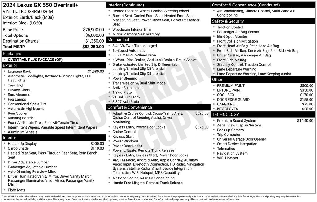 Used 2024 Lexus GX 550 image 2