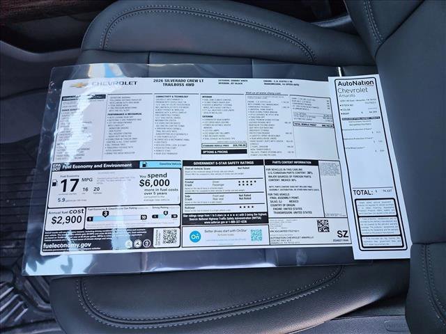 New 2026 Chevrolet Silverado 1500 LT Trail Boss w/ Convenience Package II image 18