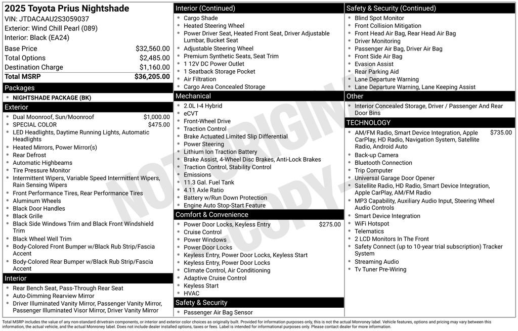Used 2025 Toyota Prius FWD image 41