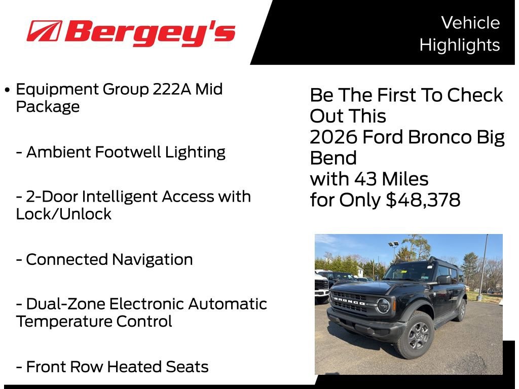 New 2026 Ford Bronco Big Bend image 5