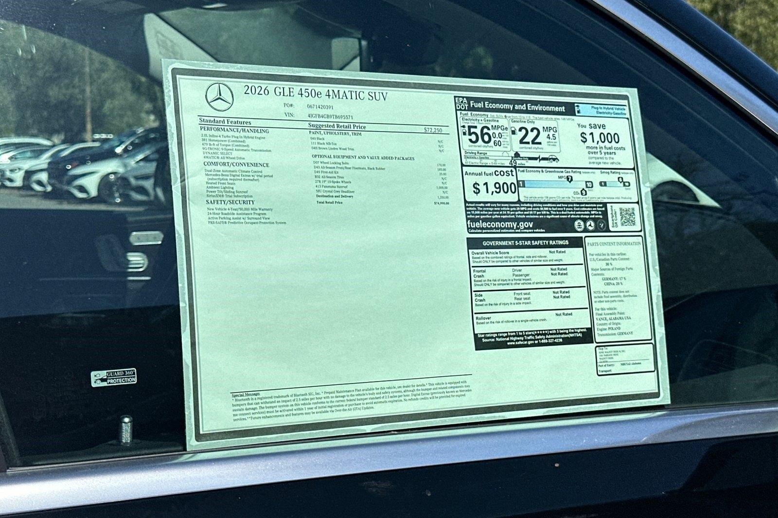 New 2026 Mercedes-Benz GLE 450e 4MATIC image 30
