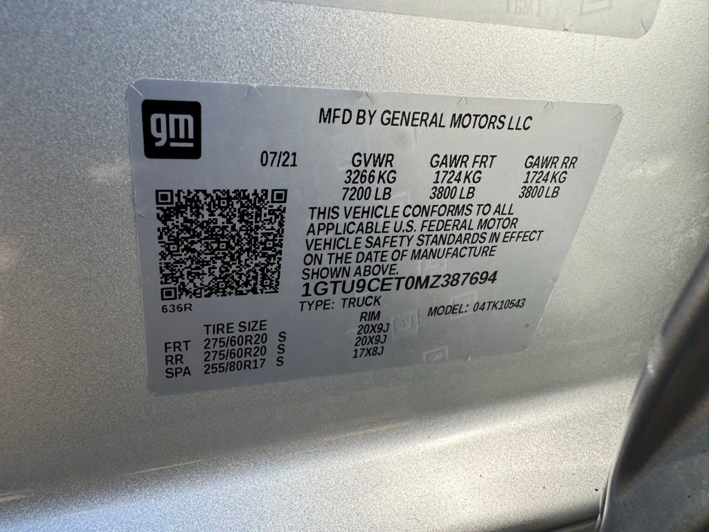 Used 2021 GMC Sierra 1500 Elevation image 31