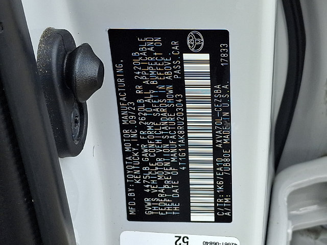Certified 2024 Toyota Camry SE FWD image 20