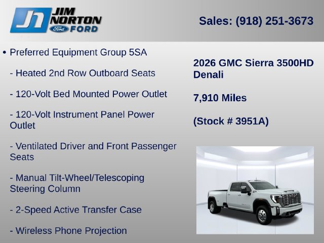 Used 2026 GMC Sierra 3500 Denali w/ Denali Reserve Package AWD/4WD image 31