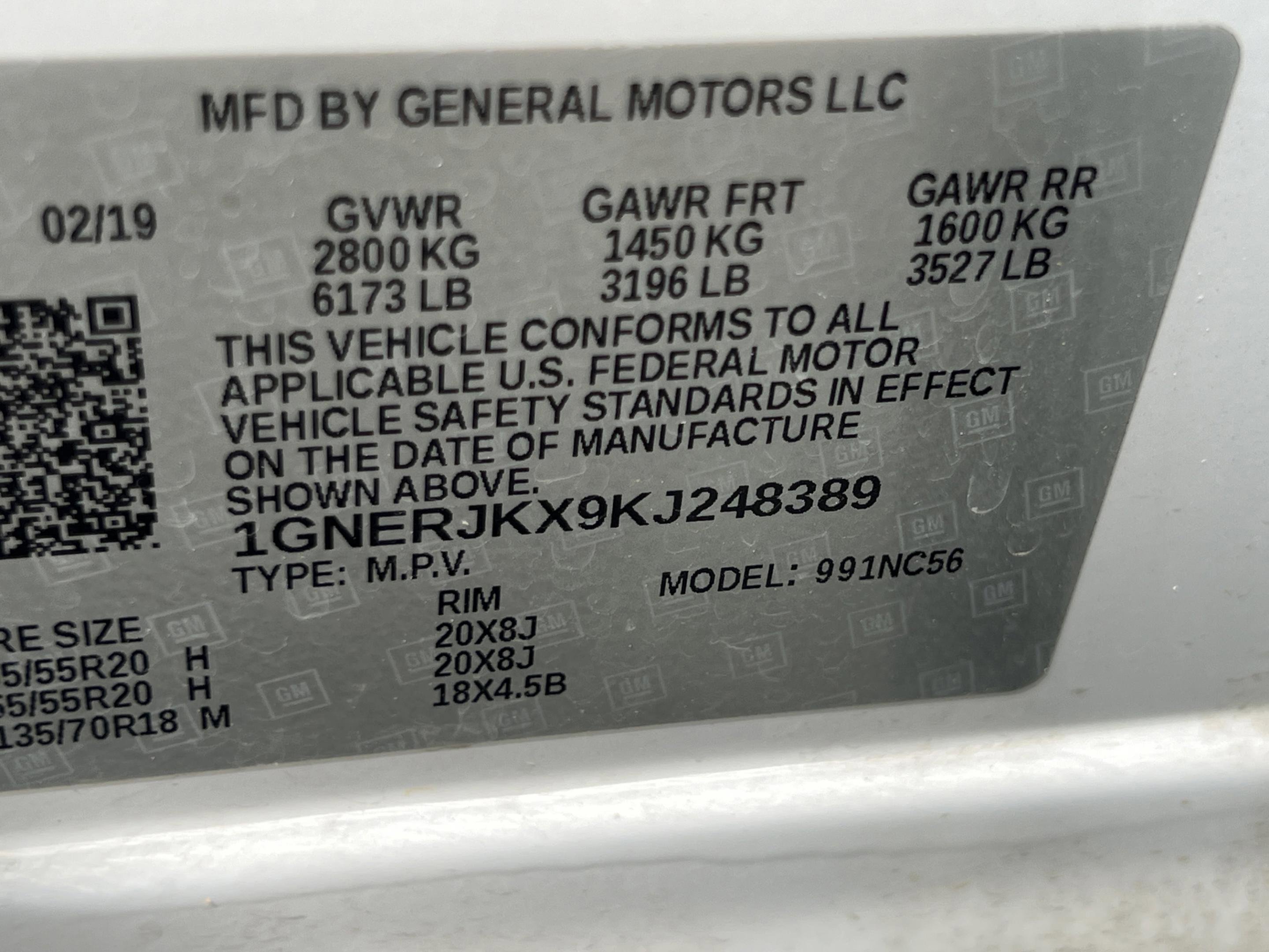 Used 2019 Chevrolet Traverse RS w/ LPO, Cargo Package FWD image 22