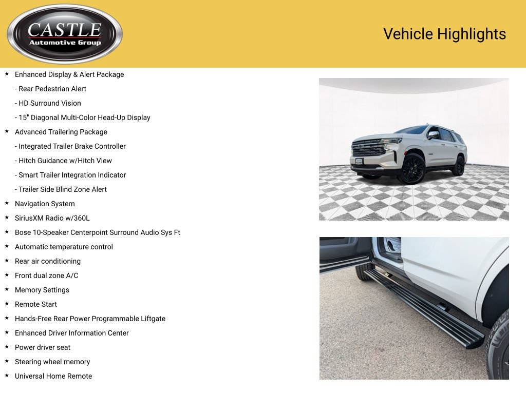 Used 2023 Chevrolet Tahoe Premier w/ Advanced Technology Package AWD/4WD image 10
