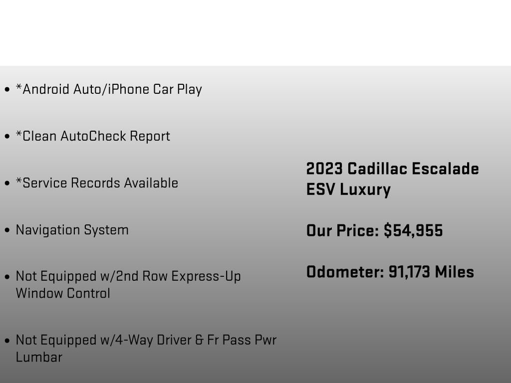 Used 2023 Cadillac Escalade ESV Luxury AWD/4WD image 12
