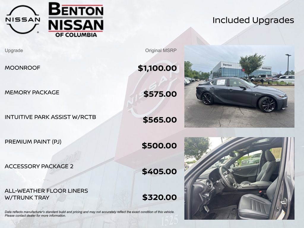Used 2023 Lexus IS 350 F Sport w/ Memory Package RWD image 6