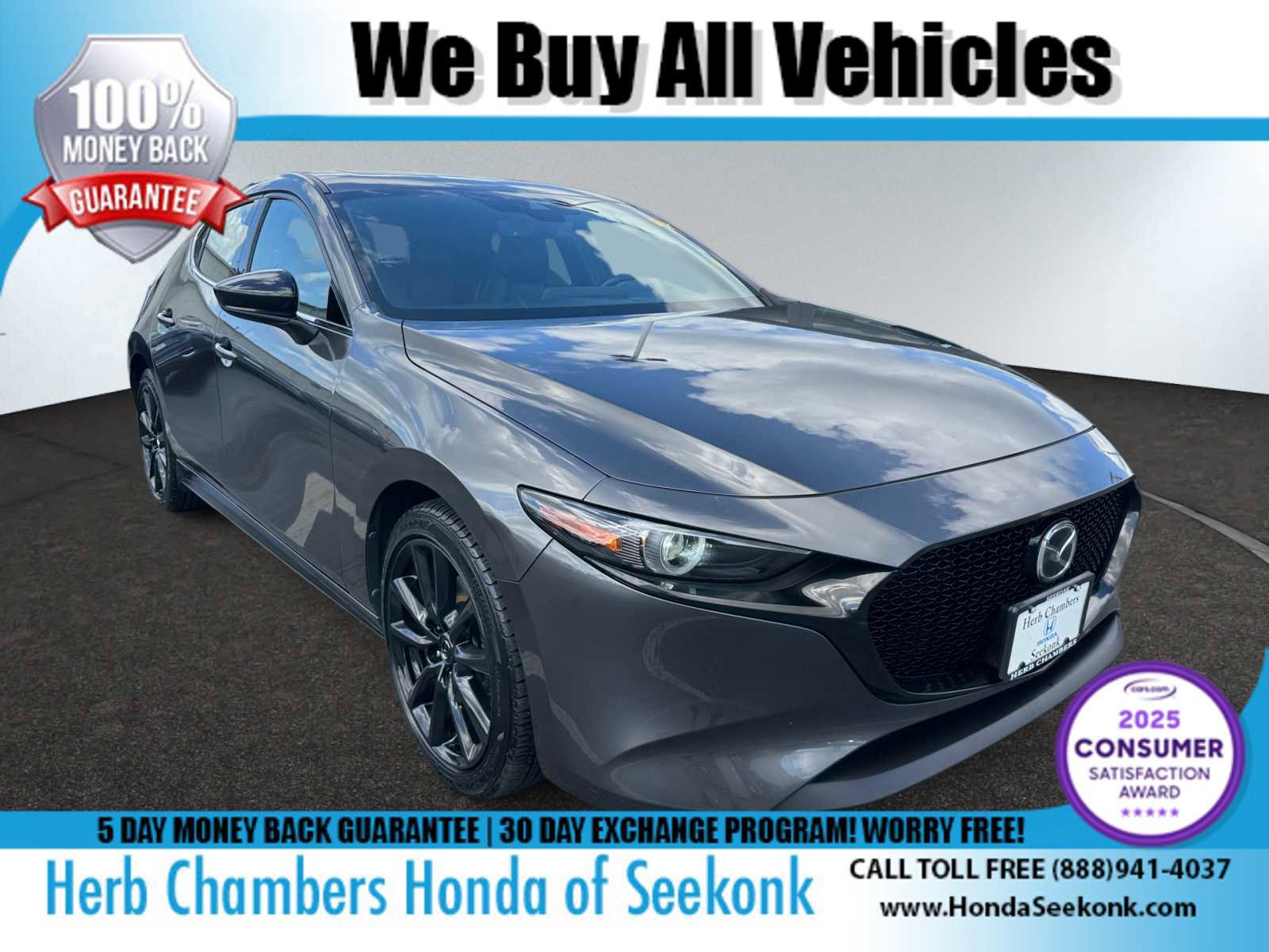 Used 2021 MAZDA MAZDA3 AWD 2.5 Turbo Hatchback