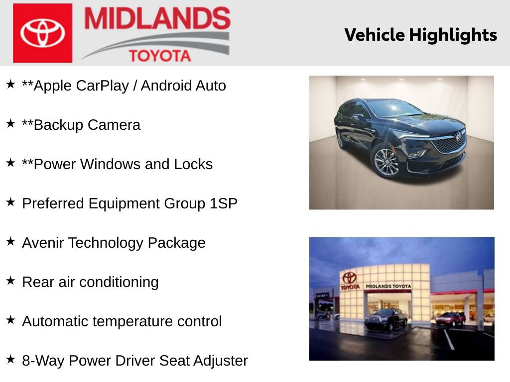 Used 2024 Buick Enclave Avenir w/ Avenir Technology Package image 2