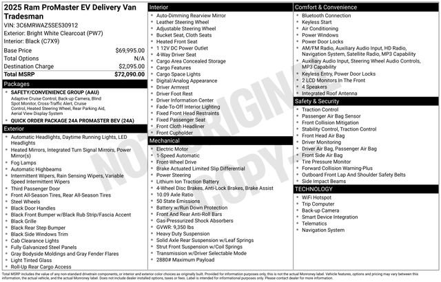 New 2025 RAM ProMaster 3500 image 15