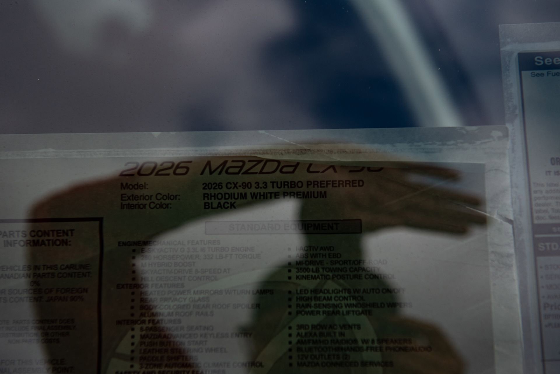 New 2026 MAZDA CX-90 3.3 Turbo w/ Preferred Package image 38