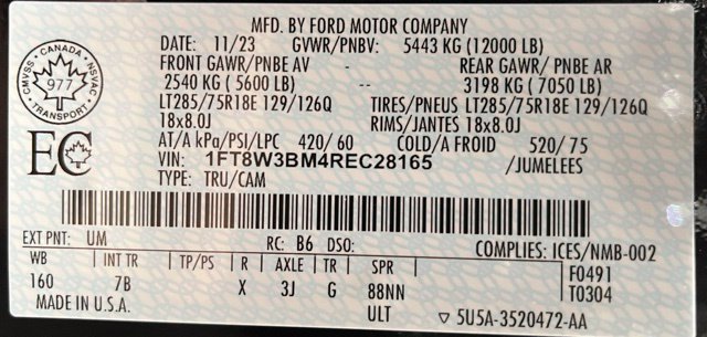 Used 2024 Ford F350 Platinum w/ Tremor Off-Road Package AWD/4WD image 61