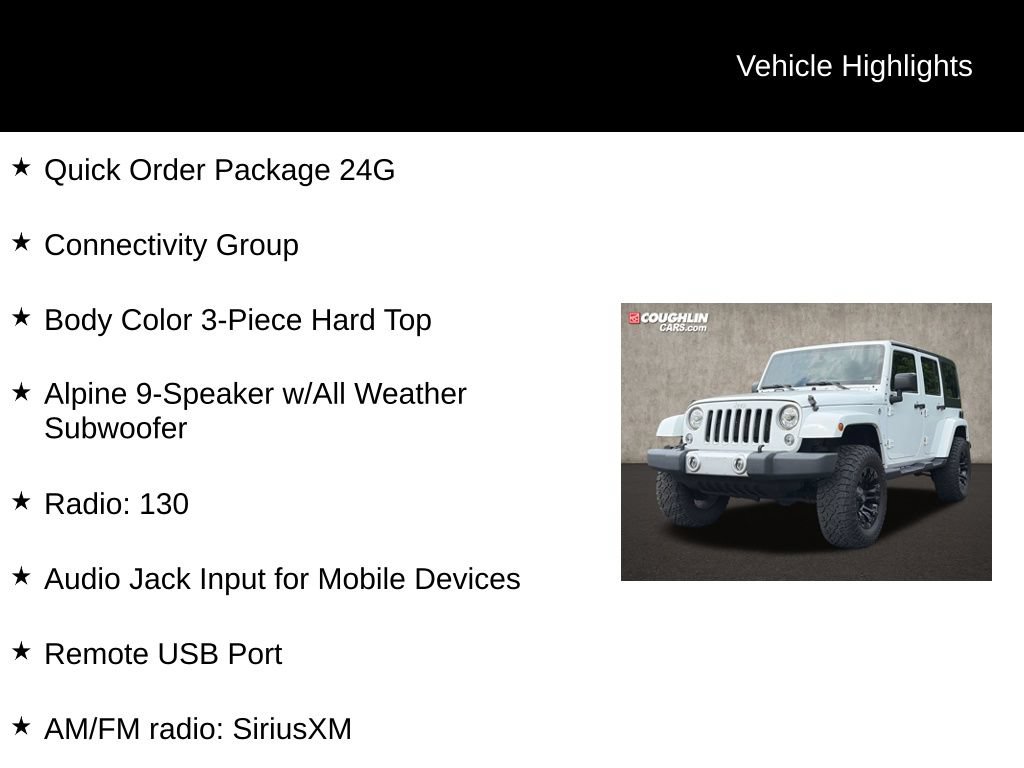 Used 2017 Jeep Wrangler Unlimited Sahara w/ Connectivity Group AWD/4WD video 2