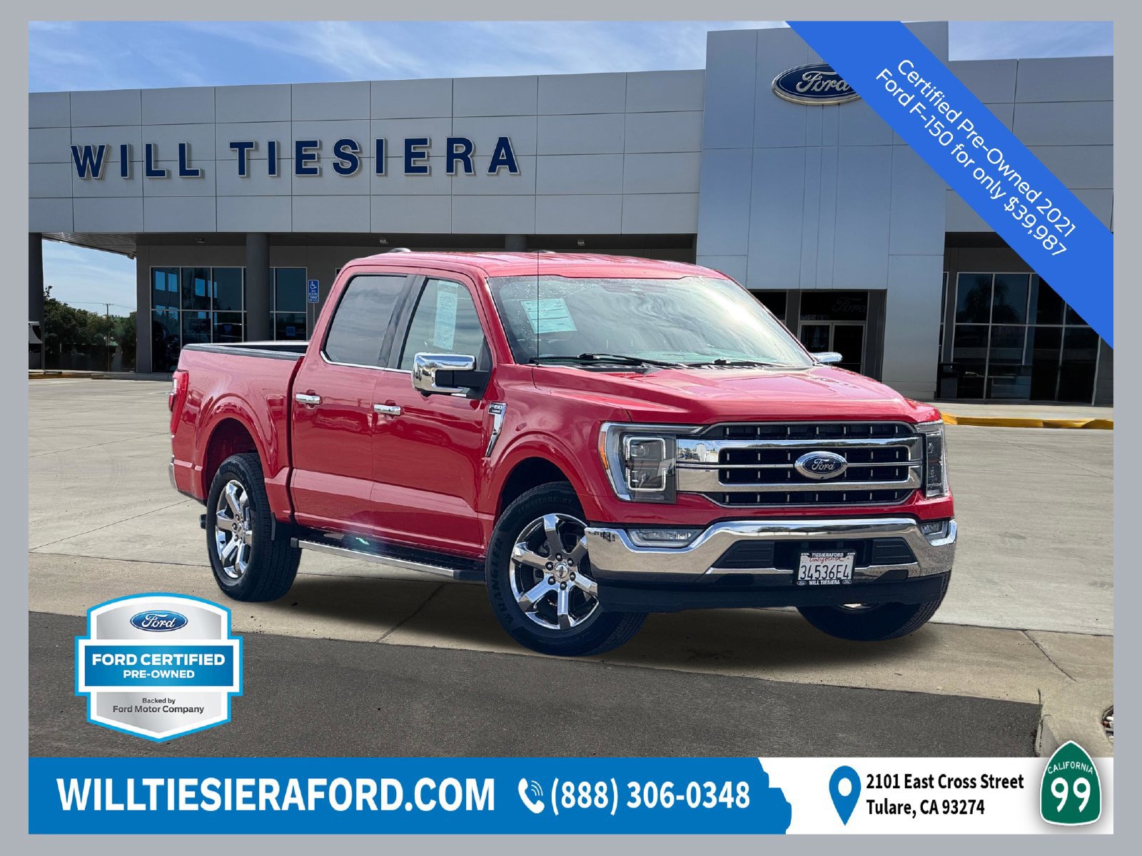 Certified 2021 Ford F150 2WD SuperCrew