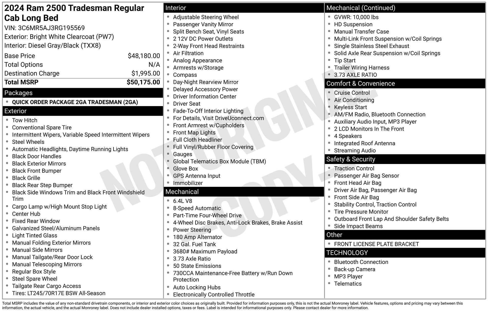 Used 2024 RAM 2500 Tradesman image 4