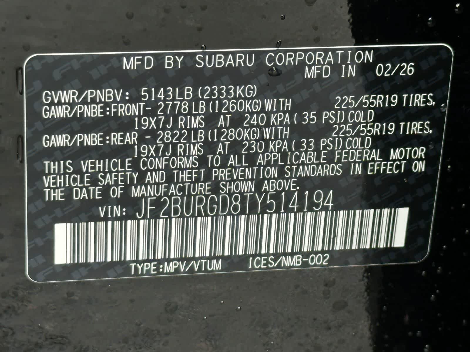 New 2026 Subaru Outback Limited XT AWD/4WD image 33