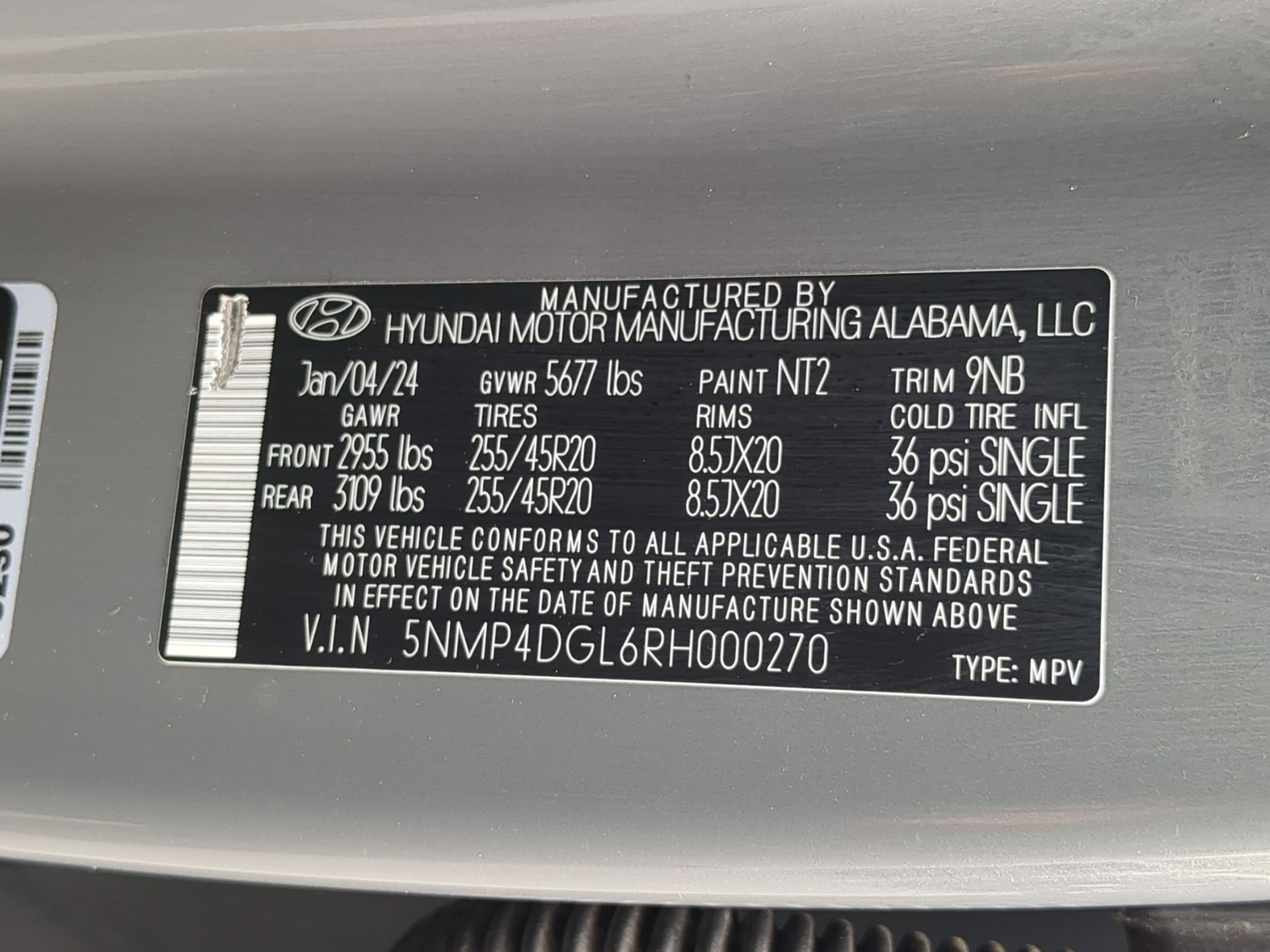 Certified 2024 Hyundai Santa Fe Limited AWD/4WD image 38