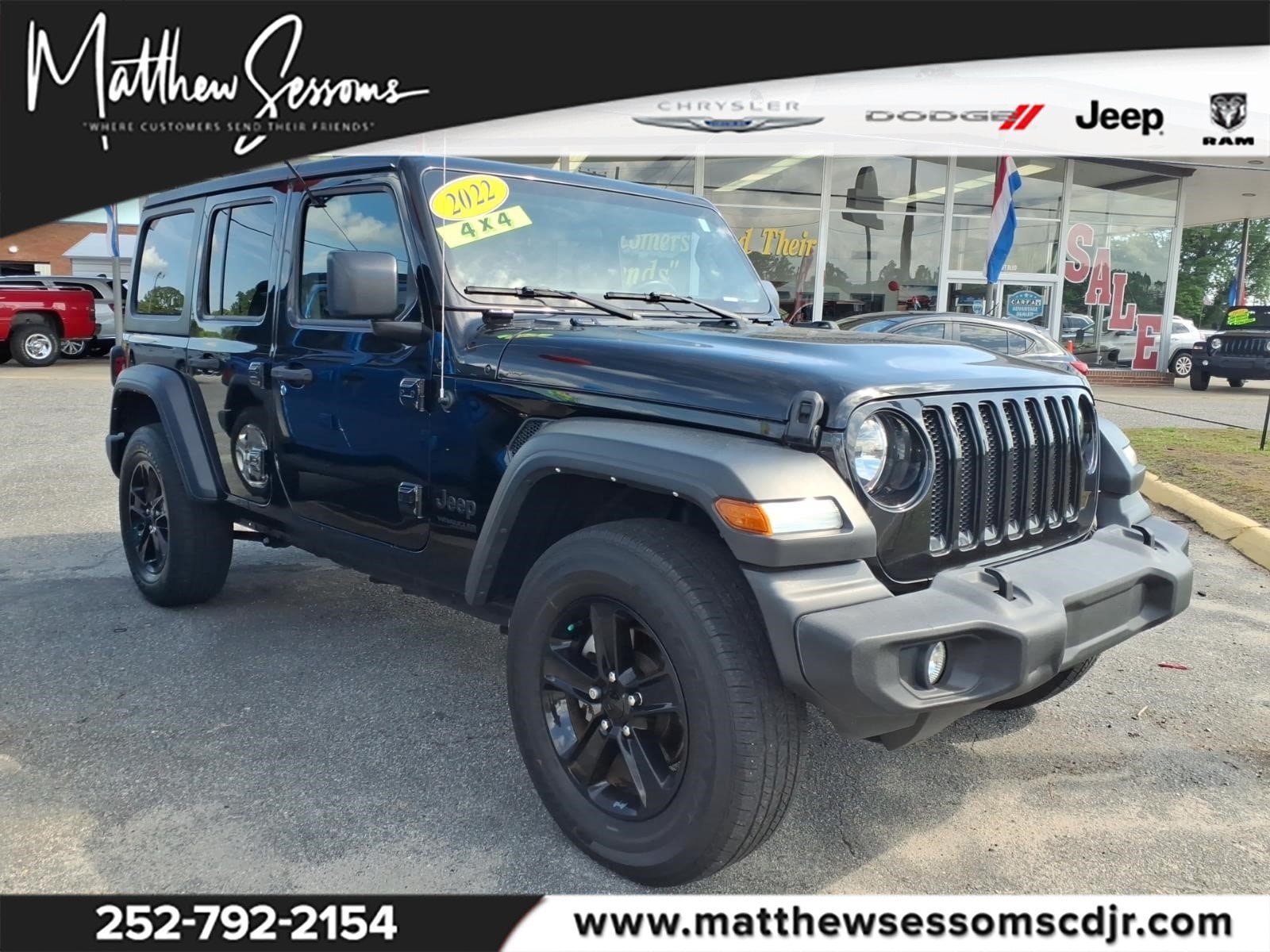 Used 2022 Jeep Wrangler Unlimited Sport AWD/4WD image 1