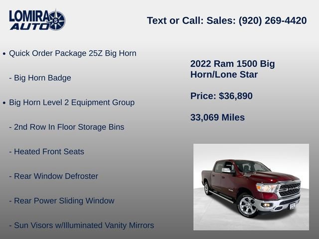 Used 2022 RAM 1500 Big Horn AWD/4WD image 8