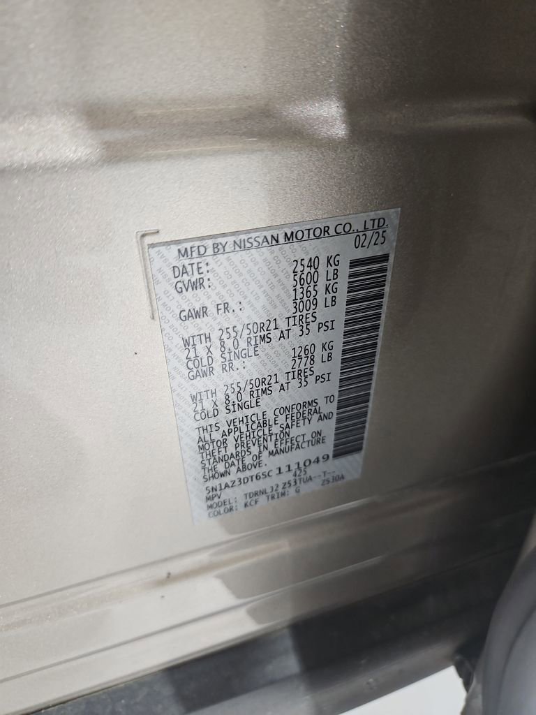 Certified 2025 Nissan Murano Platinum w/ Cargo Package image 31