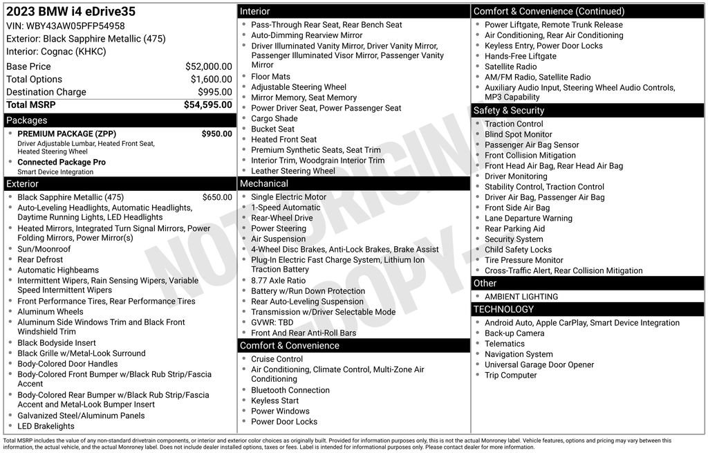 Used 2023 BMW i4 eDrive35 w/ Premium Package image 12