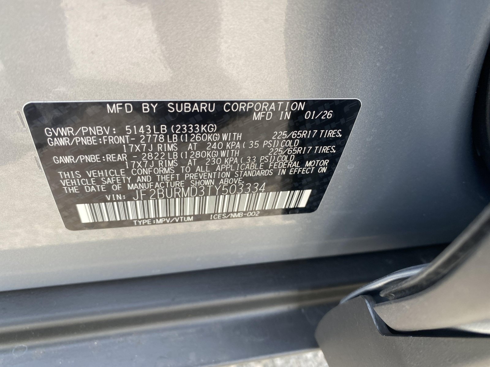 New 2026 Subaru Outback Wilderness AWD/4WD image 23