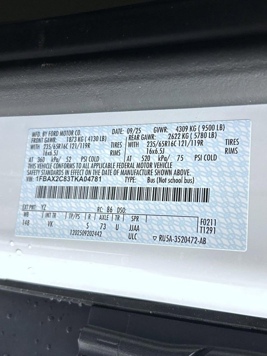 New 2026 Ford Transit 350 XL RWD image 23