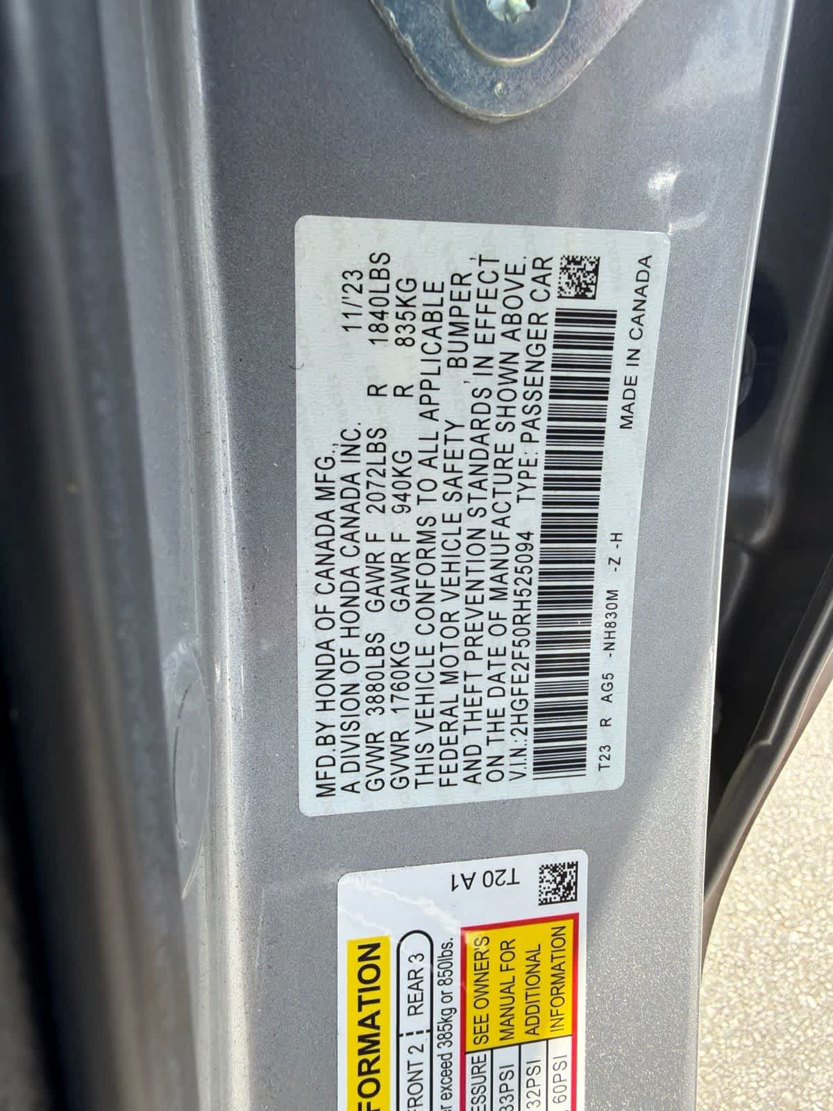 Used 2024 Honda Civic Sport image 21