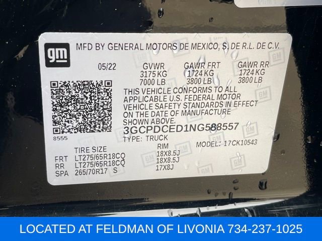 Certified 2022 Chevrolet Silverado 1500 Custom Trail Boss image 10