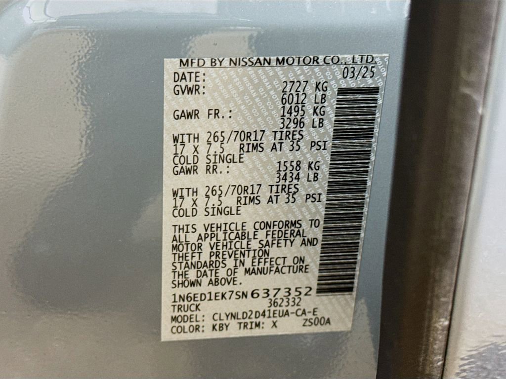 Used 2025 Nissan Frontier PRO-4X w/ Pro Convenience Package image 31