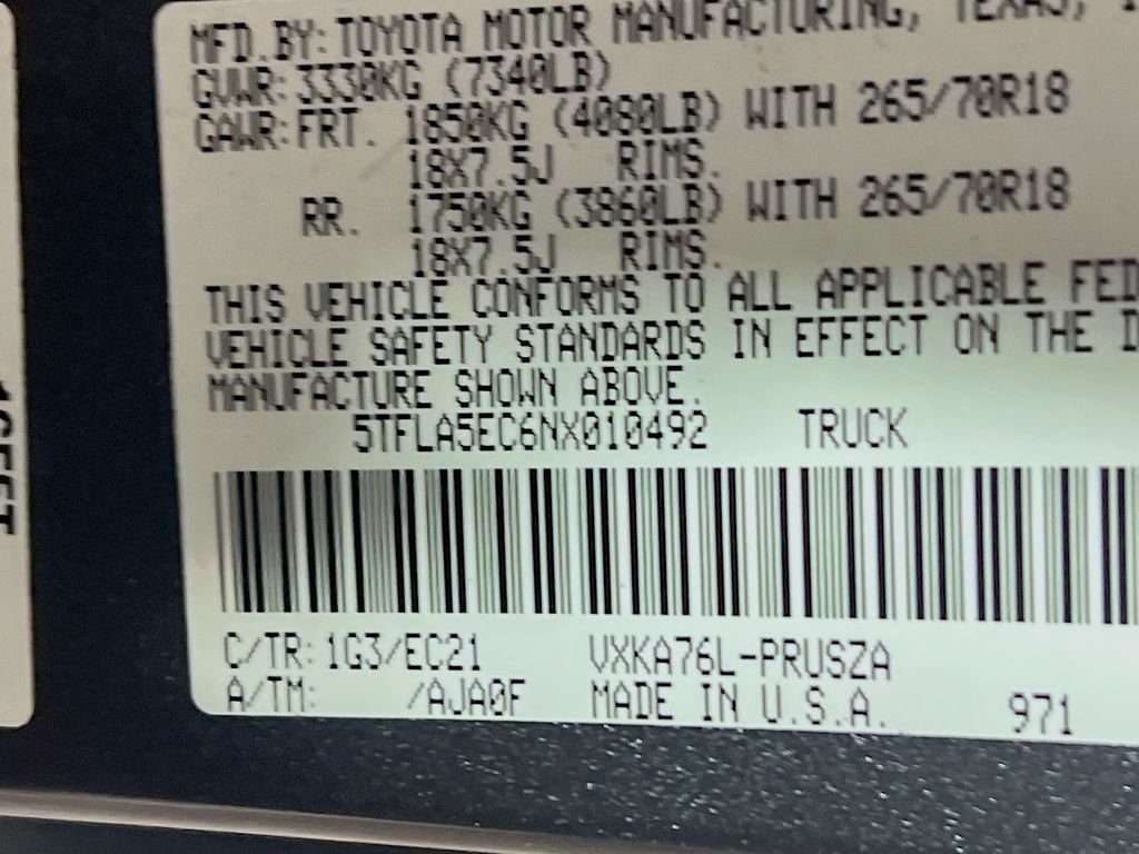 Certified 2022 Toyota Tundra SR5 w/ TRD Off-Road Premium Package AWD/4WD image 28