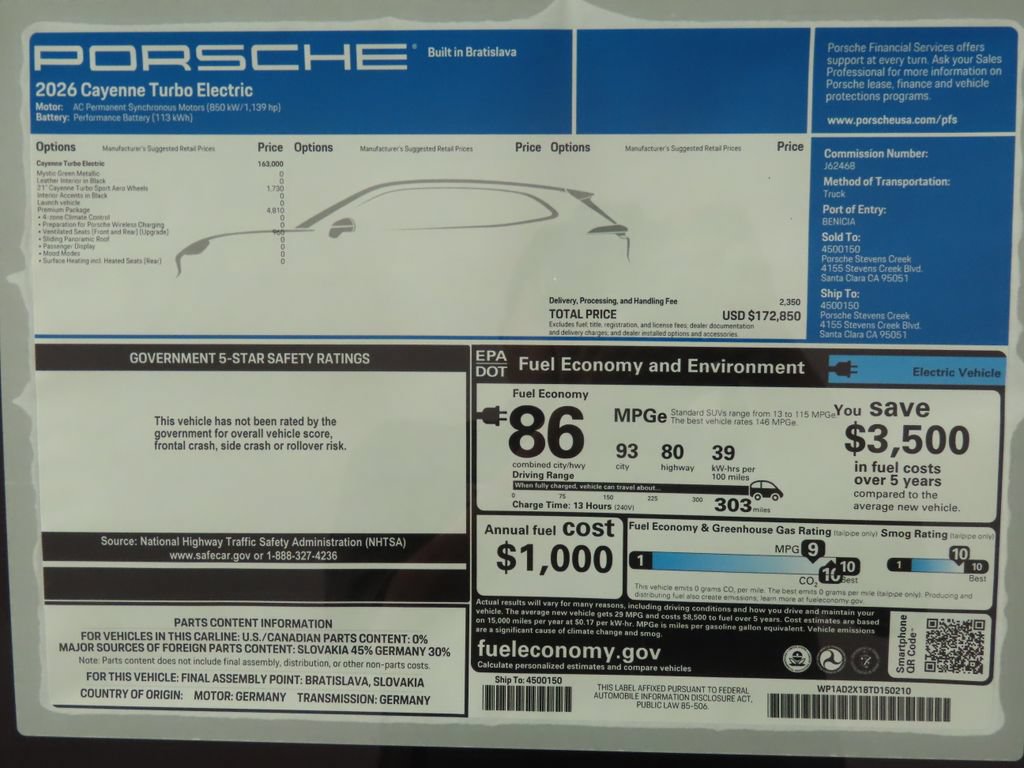 New 2026 Porsche Cayenne Turbo AWD/4WD image 16