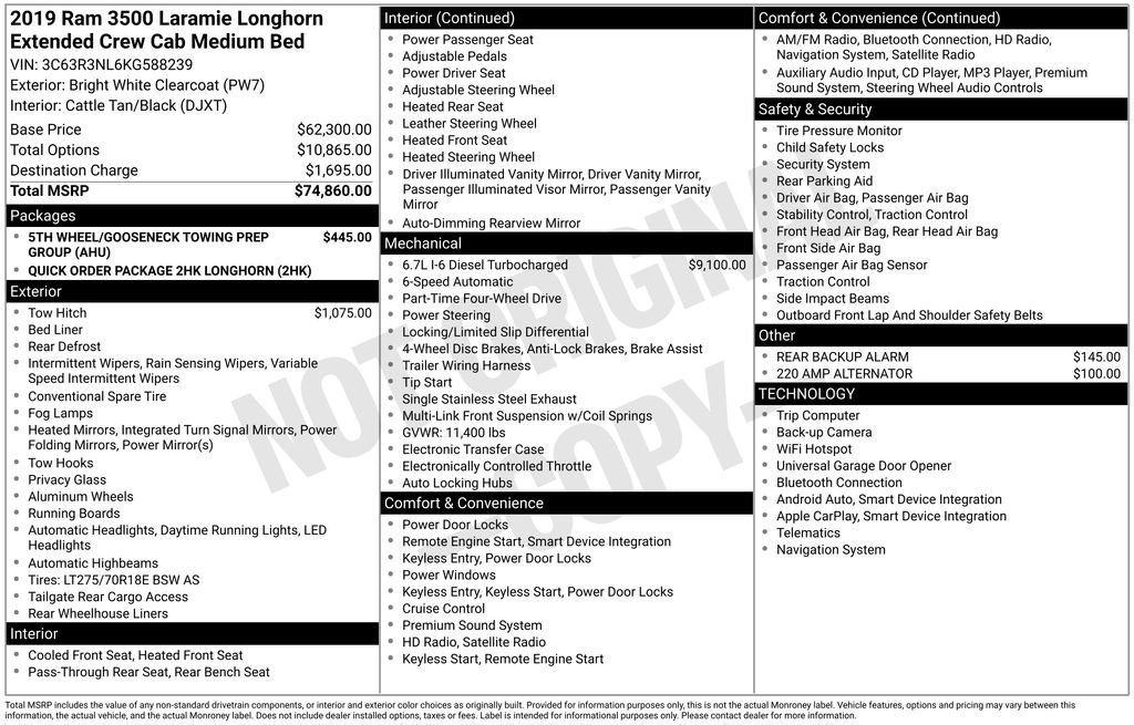 Used 2019 RAM 3500 Limited image 6