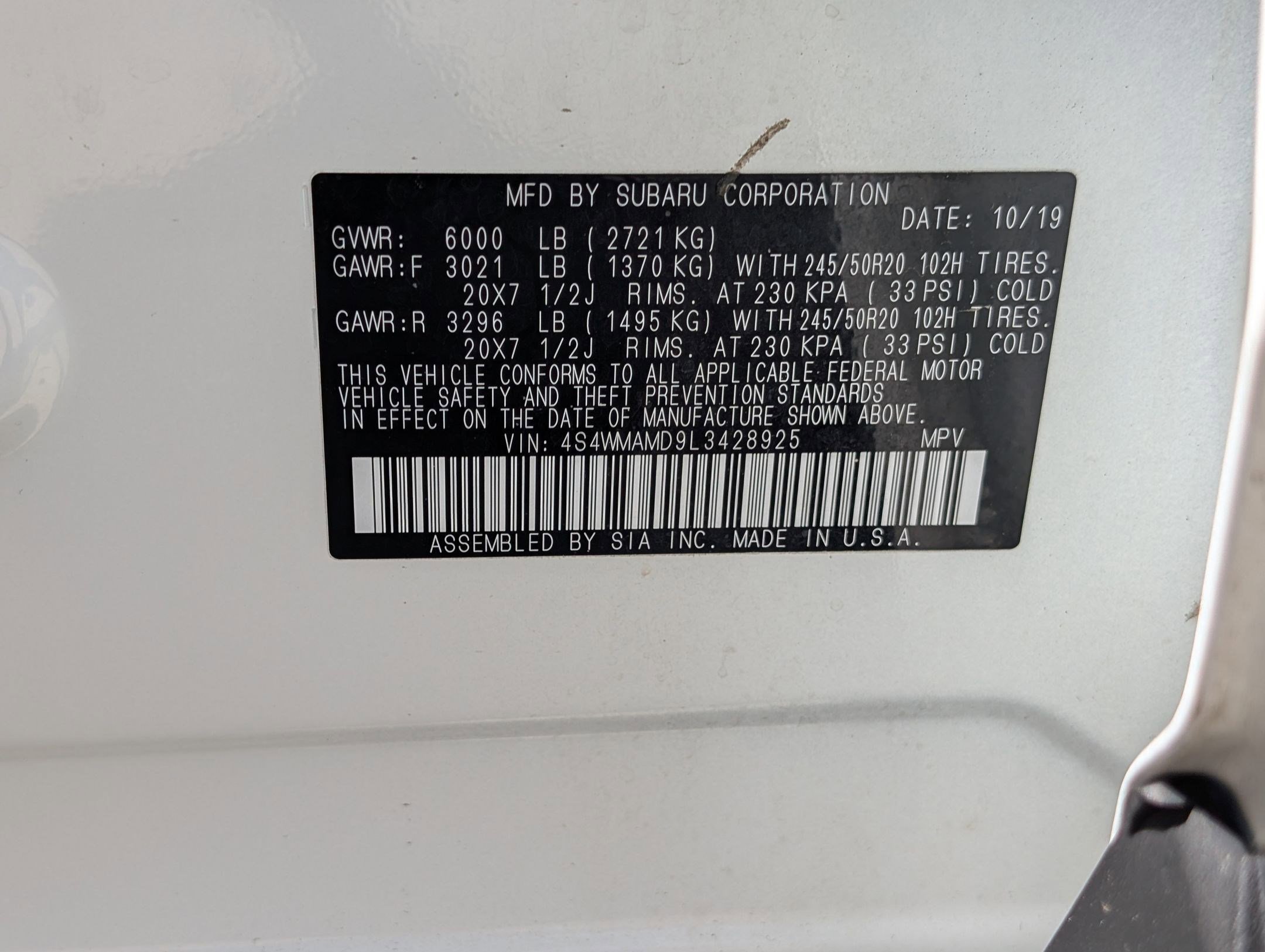 Used 2020 Subaru Ascent Limited w/ Popular Package #3 AWD/4WD image 32