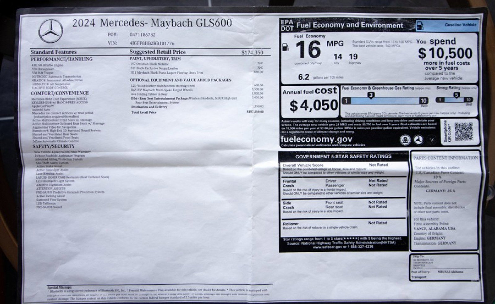 Used 2024 Mercedes-Benz Maybach GLS 600 4MATIC image 79