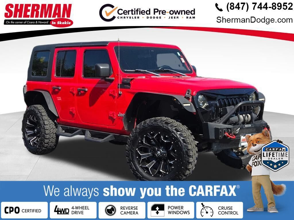 Certified 2019 Jeep Wrangler Unlimited Sport S AWD/4WD image 1