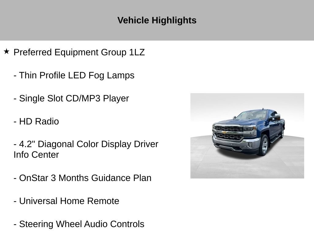 Used 2017 Chevrolet Silverado 1500 LTZ w/ LTZ Plus Package AWD/4WD image 45
