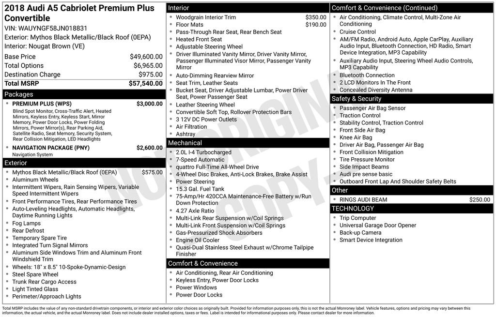 Used 2018 Audi A5 2.0T Premium Plus w/ Premium Plus image 3