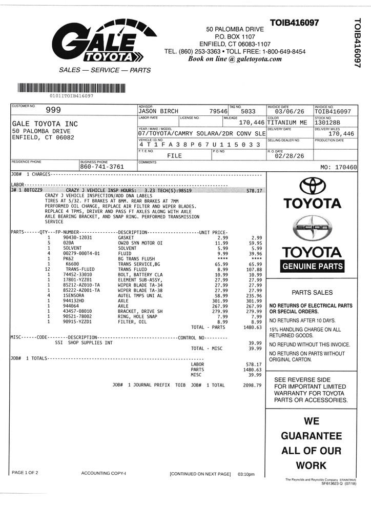 Used 2007 Toyota Solara SLE image 10