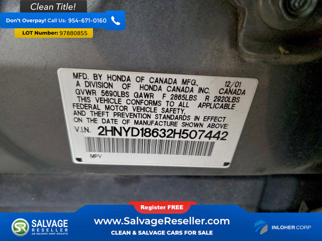 Used 2002 Acura MDX Touring image 17