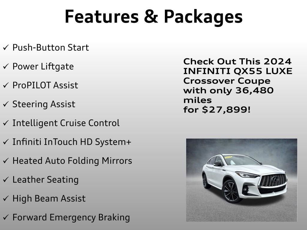 Used 2024 INFINITI QX55 Luxe AWD/4WD image 8