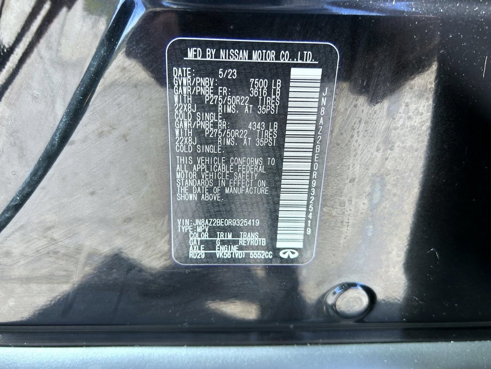 Used 2024 INFINITI QX80 Sensory w/ Cargo Package AWD/4WD image 27