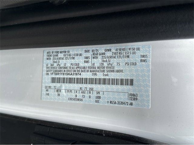 New 2025 Ford Transit 250 Low Roof w/ Load Area Protection Package image 20