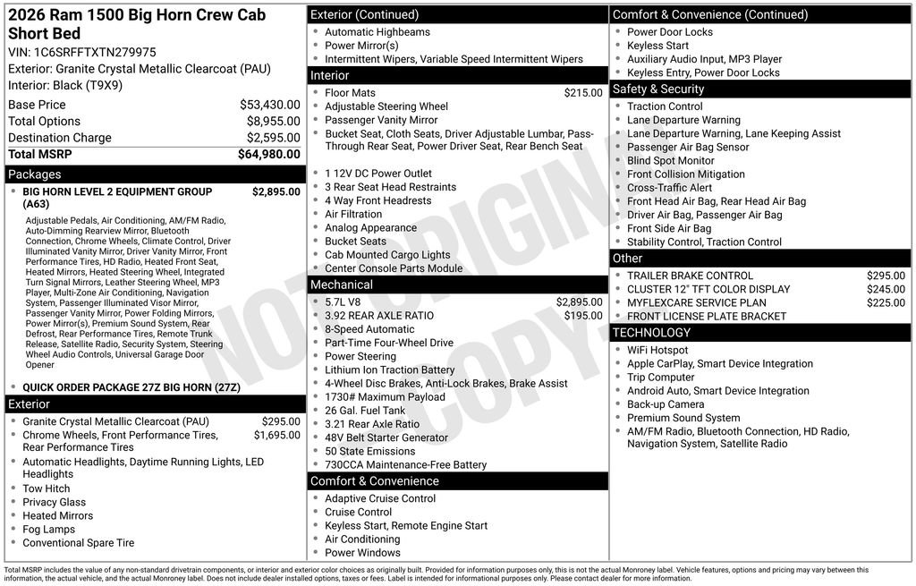 New 2026 RAM 1500 Big Horn image 10