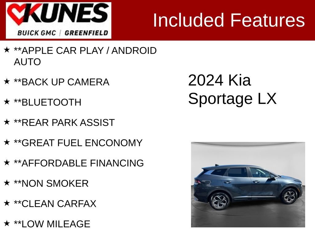 Used 2024 Kia Sportage LX FWD image 2