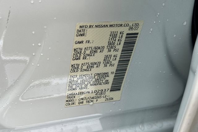 Certified 2023 Nissan Titan Platinum Reserve w/ Off Road Protection Package image 34